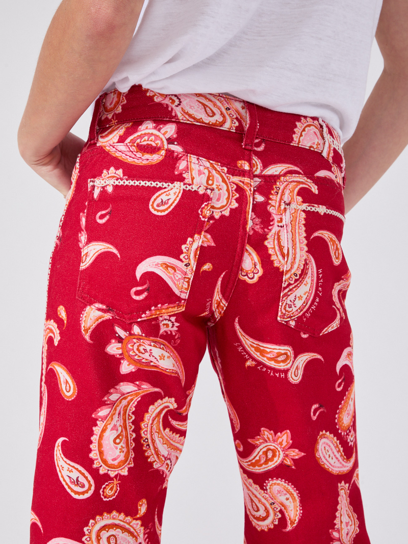 Hayley Menzies Jimi Straight Leg Jeans Red