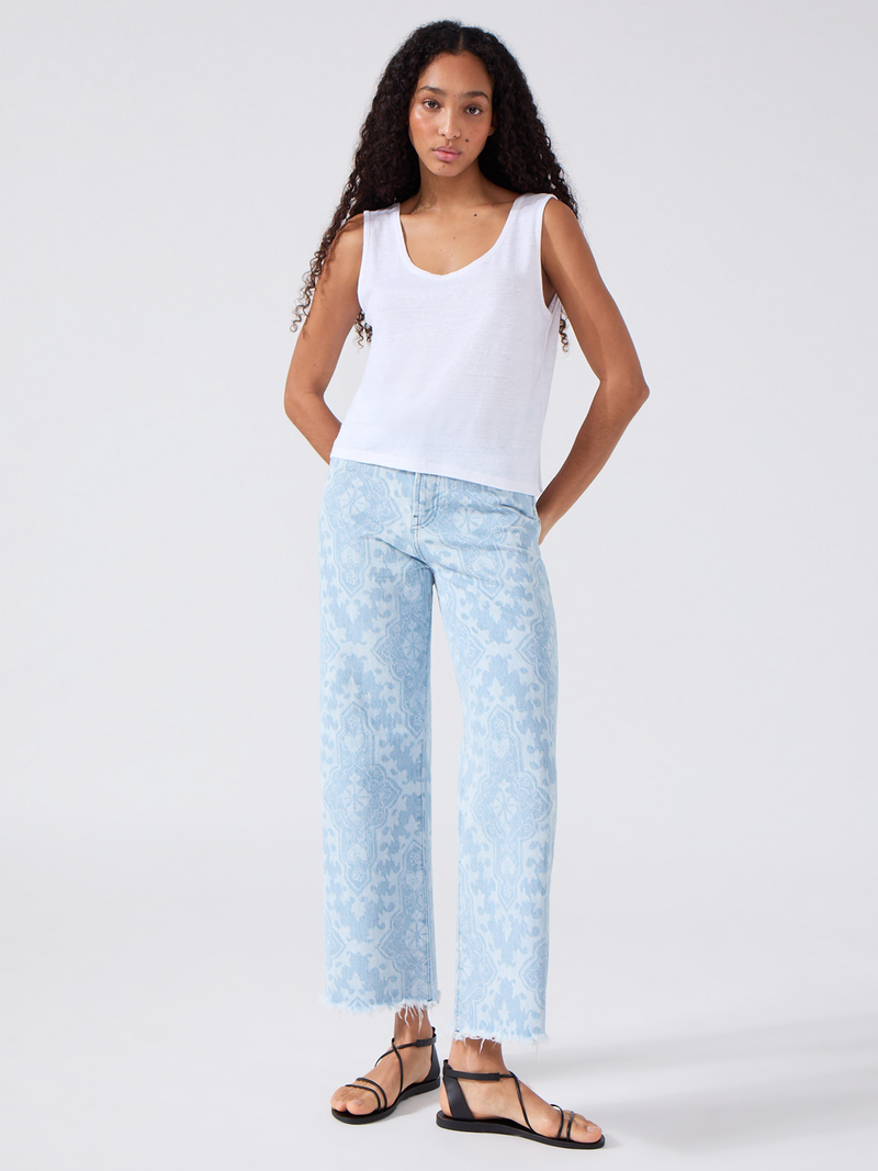 Hayley Menzies Linen Vest White