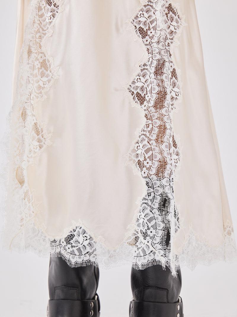 Hayley Menzies Liv Silk Skirt Oyster