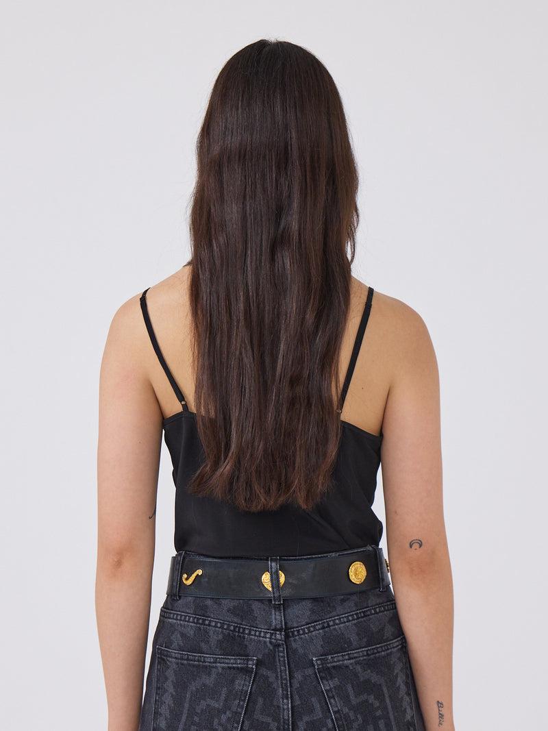 Hayley Menzies Lou Silk Cami Black