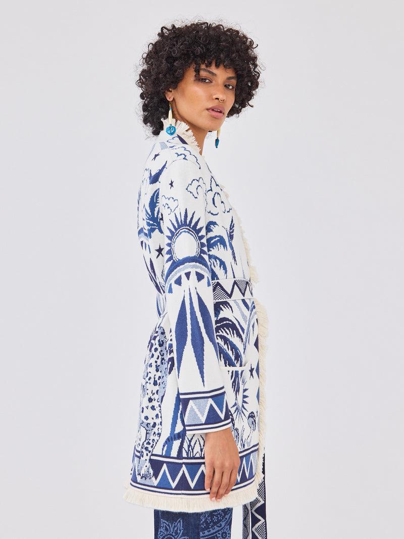 Hayley Menzies Magic Leopard Cardigan Cream