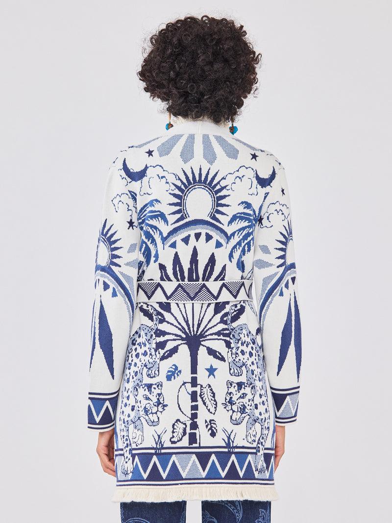 Hayley Menzies Magic Leopard Cardigan Cream