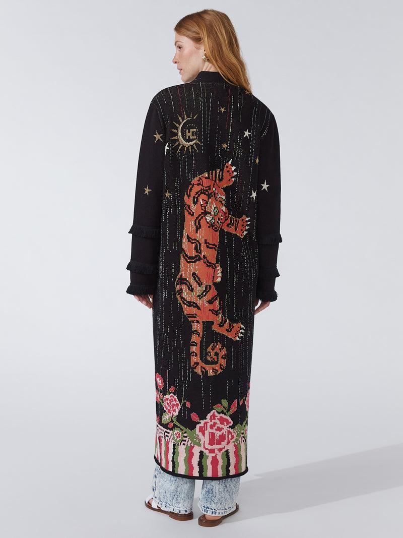 Hayley Menzies Tibetan Tiger Duster Black