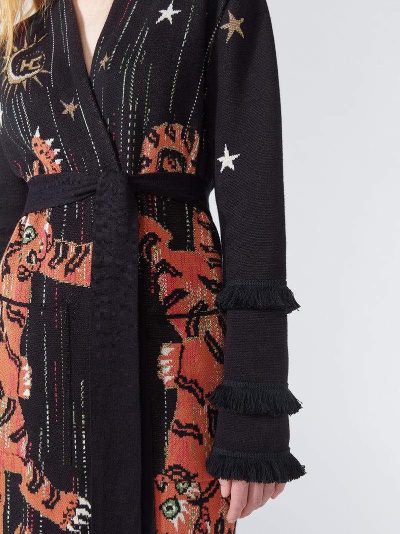 Hayley Menzies Tibetan Tiger Duster Black