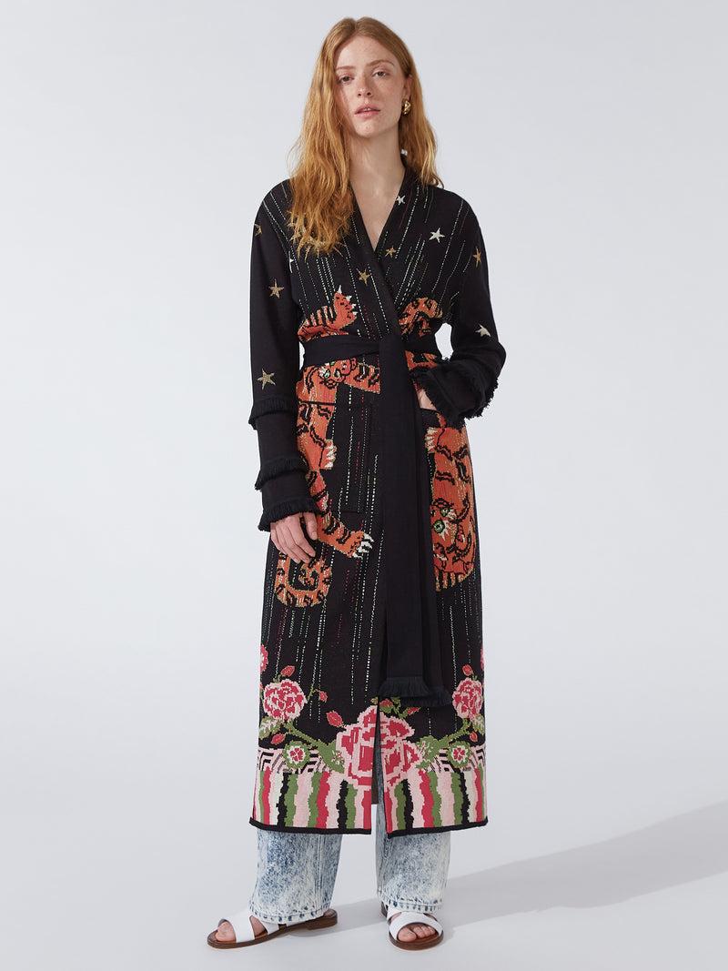 hayley menzies Tibetan Tiger Duster Black