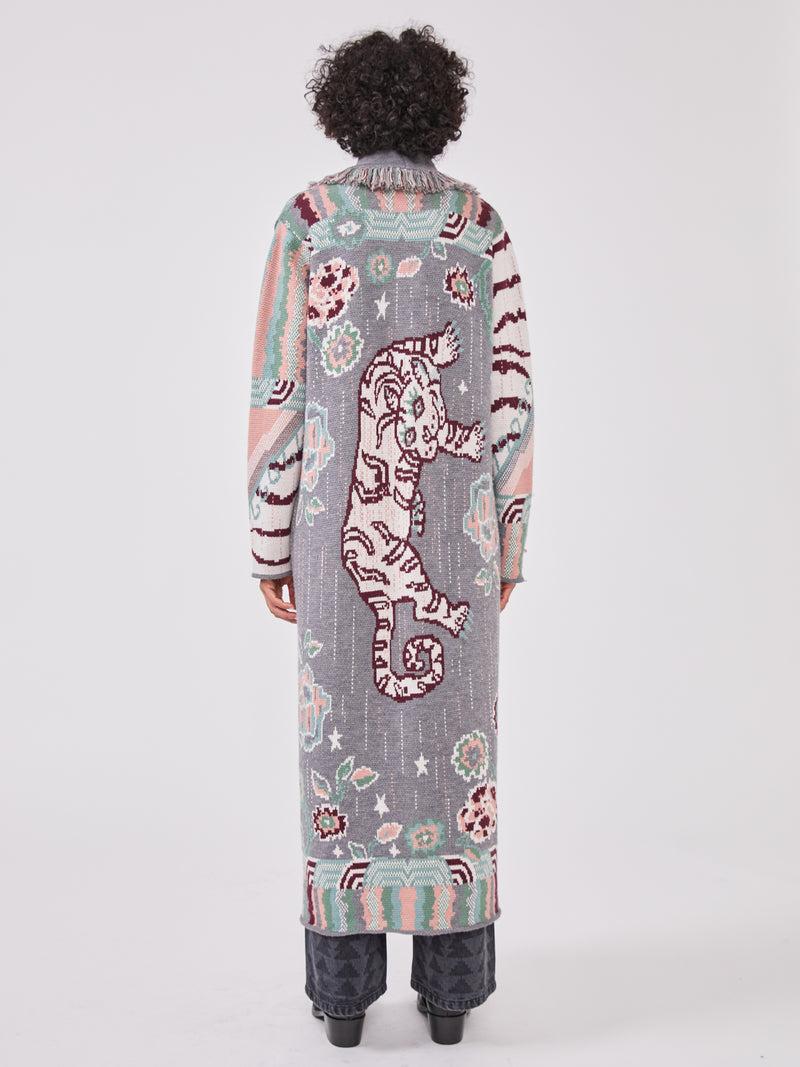 Hayley Menzies Tibetan Tiger Merino Duster Grey