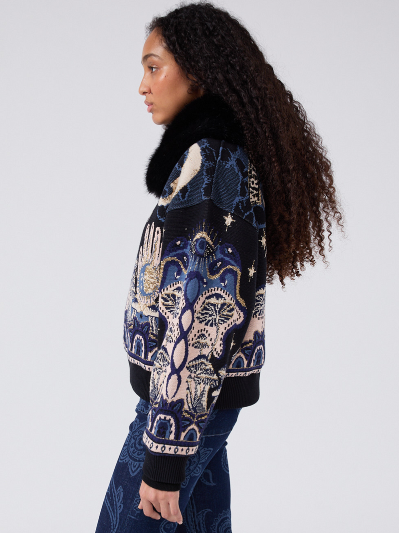 Hayley Menzies Written In The Stars Bomber Black