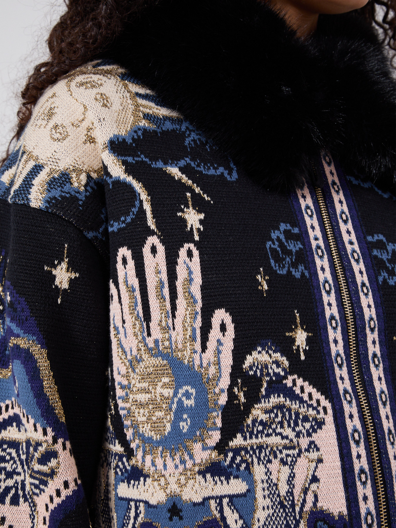 Hayley Menzies Written In The Stars Bomber Black