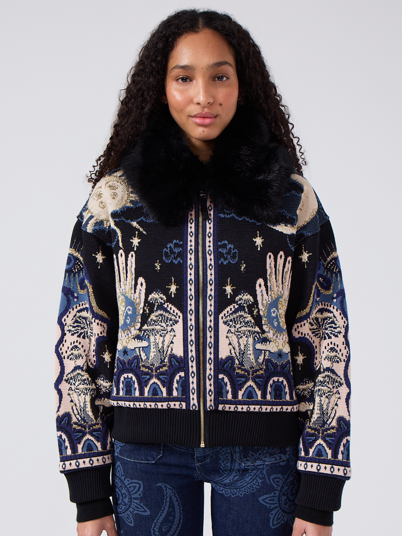 hayley menzies Written In The Stars Bomber Black