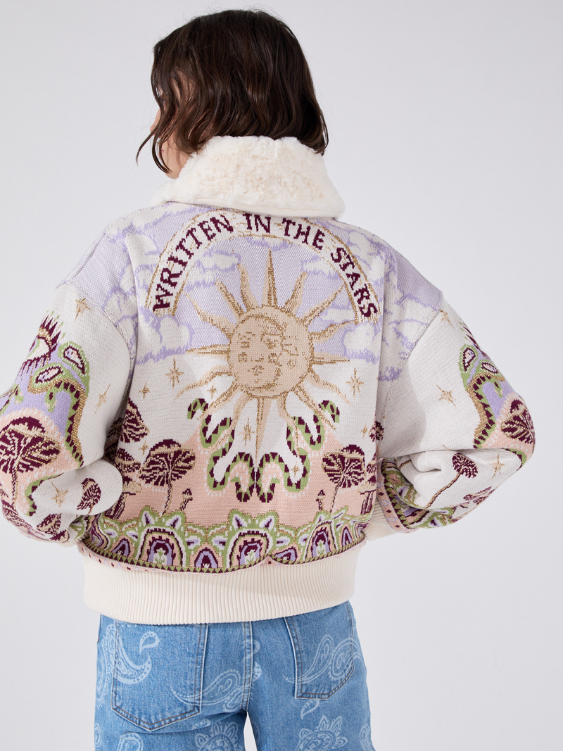 Hayley Menzies Written In The Stars Bomber Cream