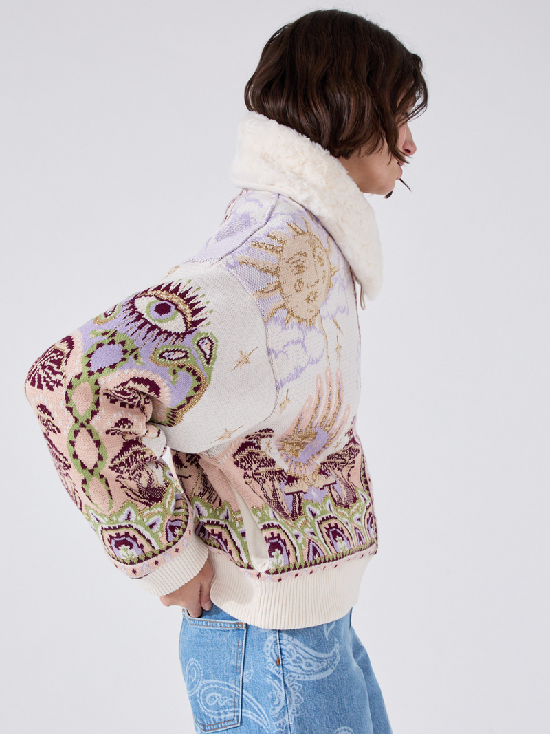 Hayley Menzies Written In The Stars Bomber Cream