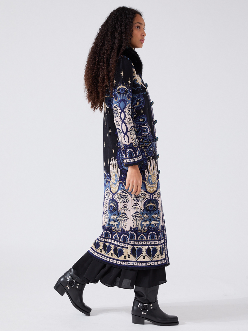 Hayley Menzies Written In The Stars Coat Black