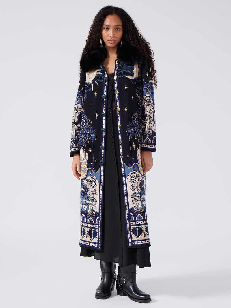 hayley menzies Written In The Stars Coat Black