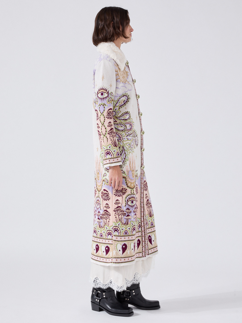 Hayley Menzies Written In The Stars Coat Cream