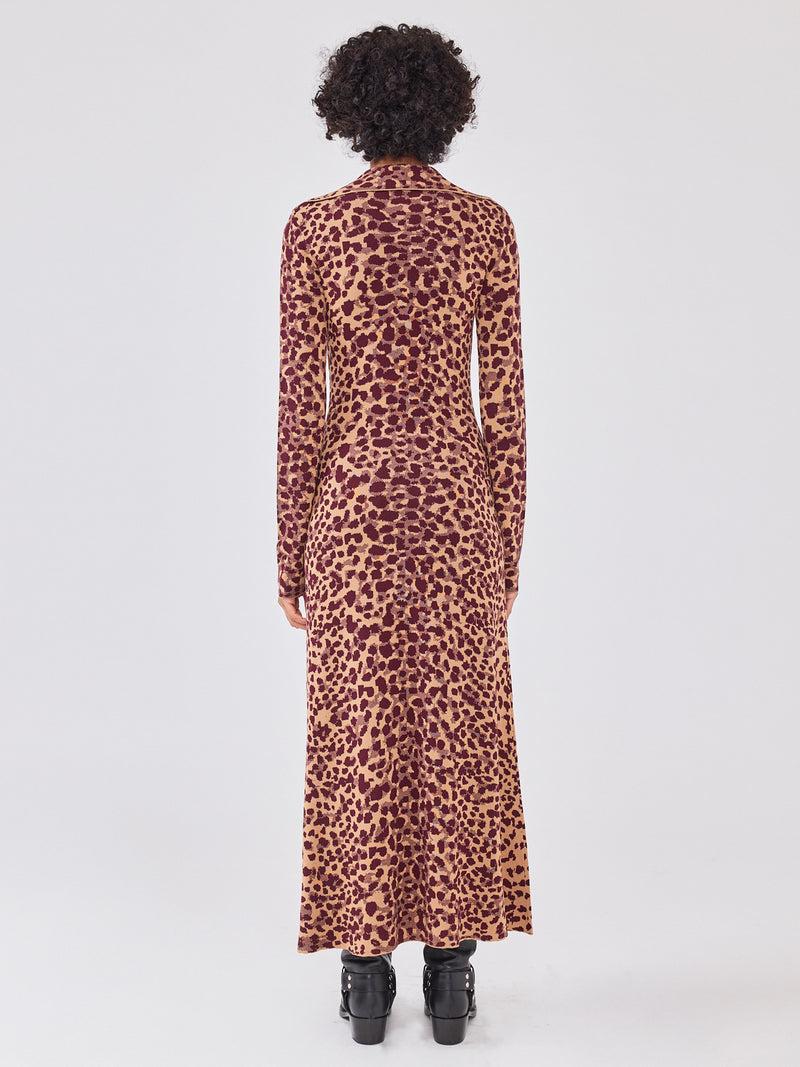 Hayley Menzies Jerry Silk Blend Knitted Dress Natural