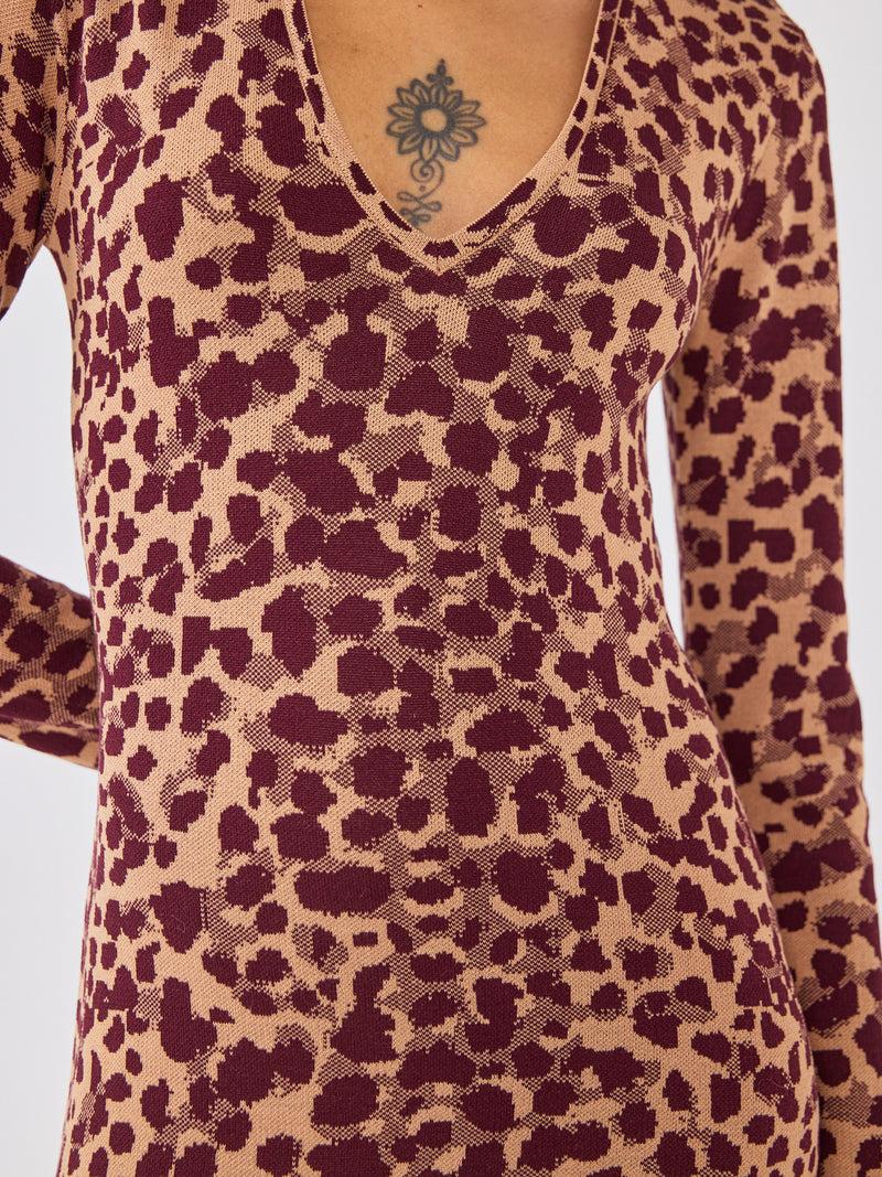 Hayley Menzies Jerry Silk Blend Knitted Dress Natural