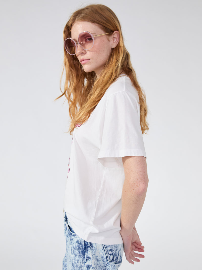 Hayley Menzies Pink Ribbon Enchanted Leopard T-Shirt