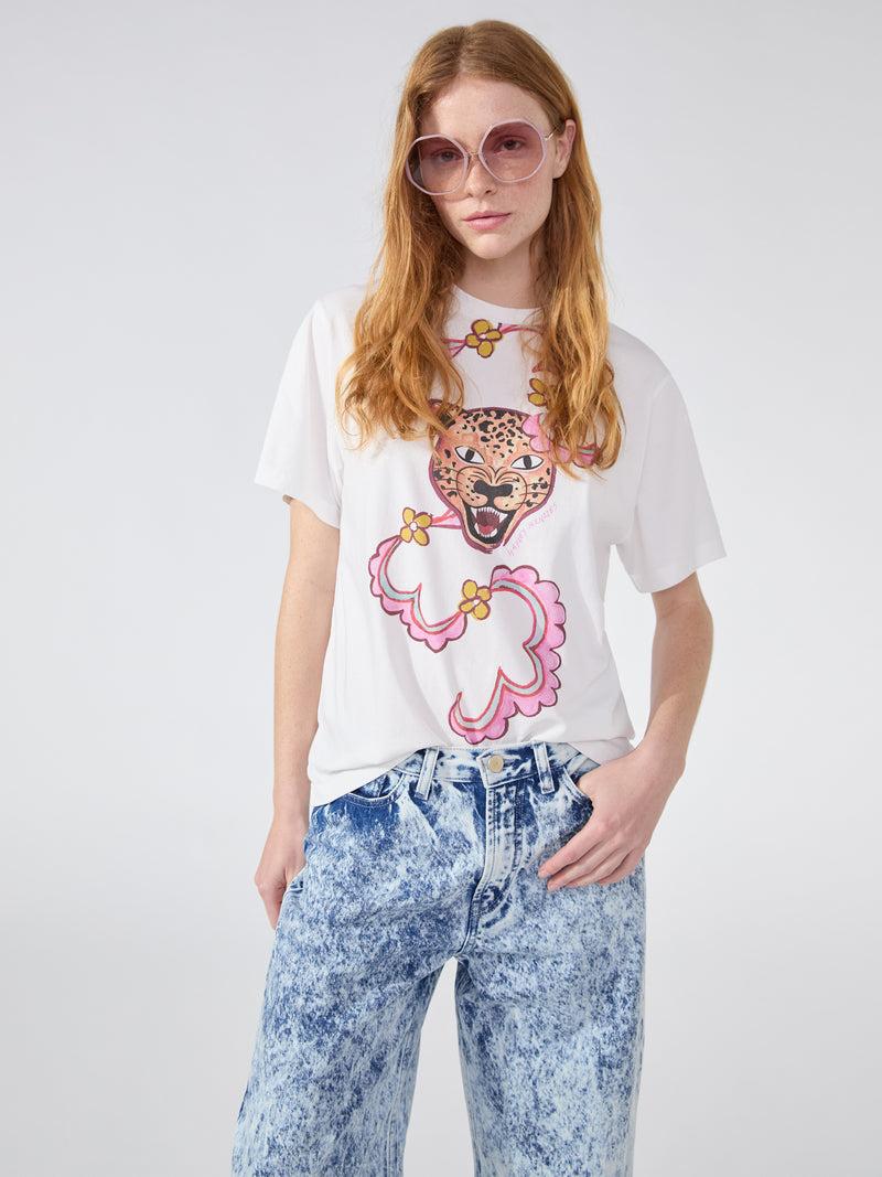 hayley menzies Pink Ribbon Enchanted Leopard T-Shirt