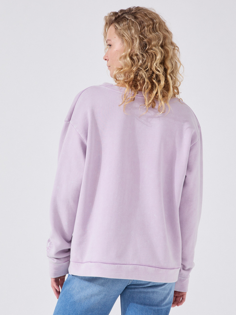 Hayley Menzies Written In The Stars Embellished Sweatshirt Lilac