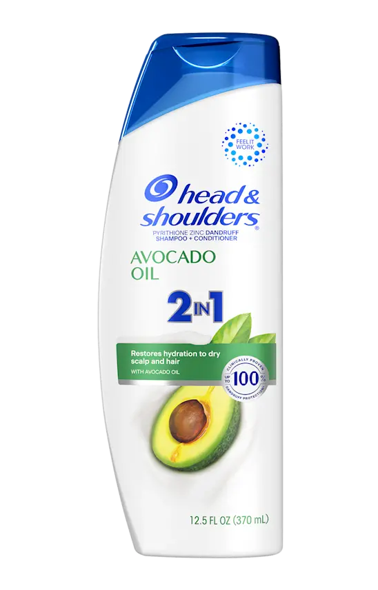 head & shoulders 2 in 1 Dandruff Shampoo and Conditioner Anti-Dandruff Treatment Avocado Oil for Dry Scalp and Hair Paraben Free