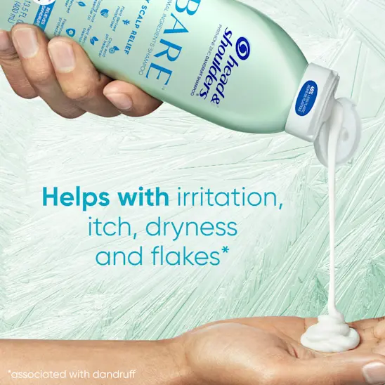 head & Shoulders BARE Itchy Scalp Relief Dandruff Shampoo Anti-Dandruff Treatment