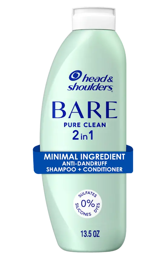 head & shoulders BARE Pure Clean 2in1 Dandruff Shampoo and Conditioner Anti-Dandruff Treatment