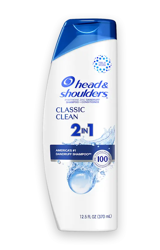 head & shoulders Classic Clean Anti-Dandruff 2 in 1 Shampoo and Conditioner for Daily Use Paraben Free