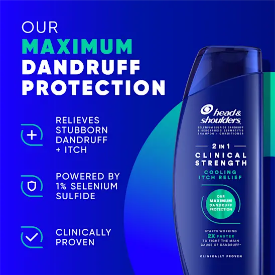 Head & Shoulders Clinical Strength Cooling Itch Relief 2in1 For Stubborn Dandruff