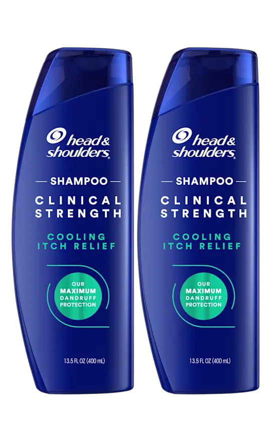 head & shoulders Clinical Strength Cooling Itch Relief Shampoo for Stubborn Dandruff Twin Pack