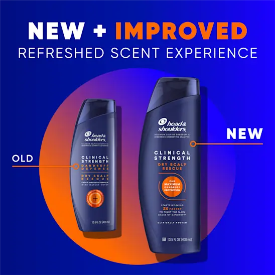 Head & Shoulders Clinical Strength Dry Scalp Rescue Shampoo For Stubborn Dandruff