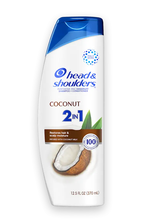 head & shoulders Coconut Anti-Dandruff 2 in 1 Dandruff Shampoo and Conditioner for Daily Use Paraben Free