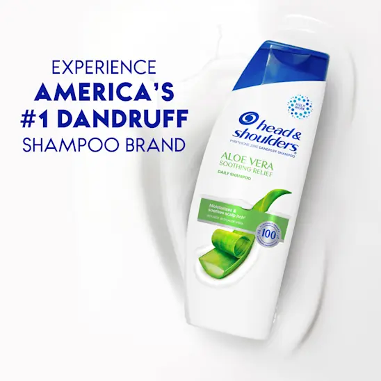 Head & Shoulders Dandruff Shampoo Anti-Dandruff Treatment Aloe Vera For Soothing Scalp Relief Paraben Free