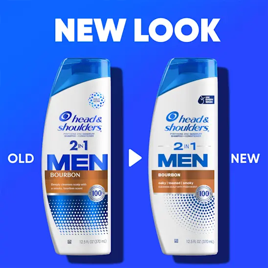 Head & Shoulders Mens 2 In 1 Dandruff Shampoo And Conditioner Bourbon