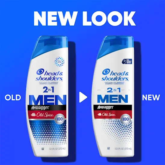 Head & Shoulders Mens 2 In 1 Dandruff Shampoo And Conditioner Old Spice Swagger