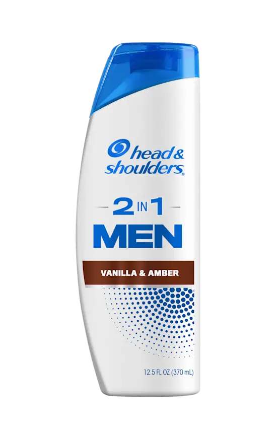 head & shoulders Mens 2 in 1 Dandruff Shampoo and Conditioner Vanilla & Amber