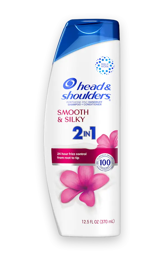 head & shoulders Smooth and Silky Anti-Dandruff 2 in 1 Shampoo and Conditioner for Daily Use Paraben Free