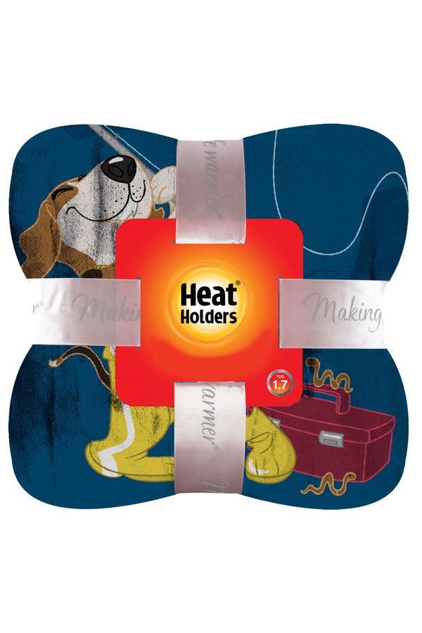 Heat Holders Active Pup Oversized Throw/Blanket Coral