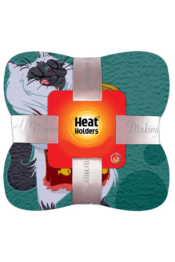 heat holders Busy Kitty Oversized Throw/Blanket Turquoise