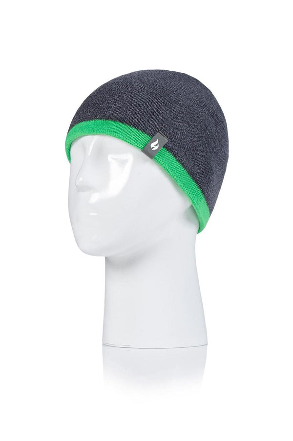 Heat Holders Kids' Hats Charcoal/Green