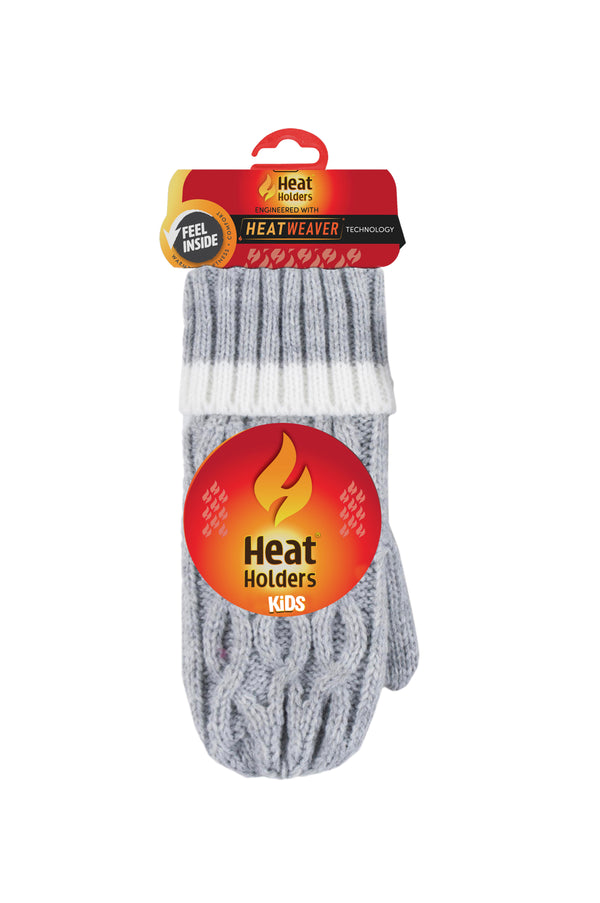 heat holders Kids' Ice Palace Mittens Cloud Grey