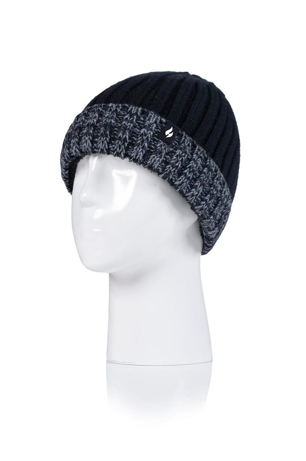 Heat Holders Kids' Roll Up Hats Black/Grey