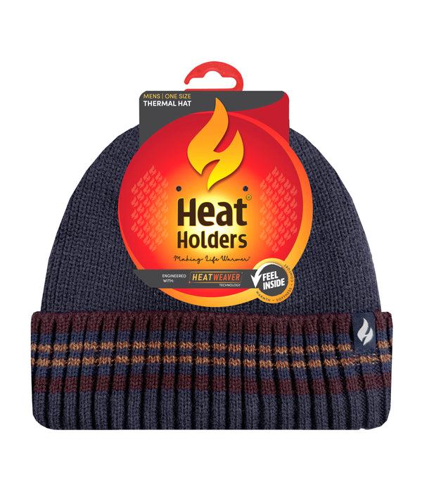 Heat Holders Men's Bjorn Roll Up Hat Black