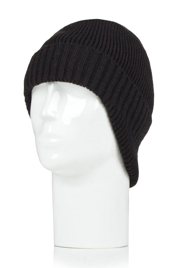 Heat Holders Men's Daniel Cosy Ears Hat Black