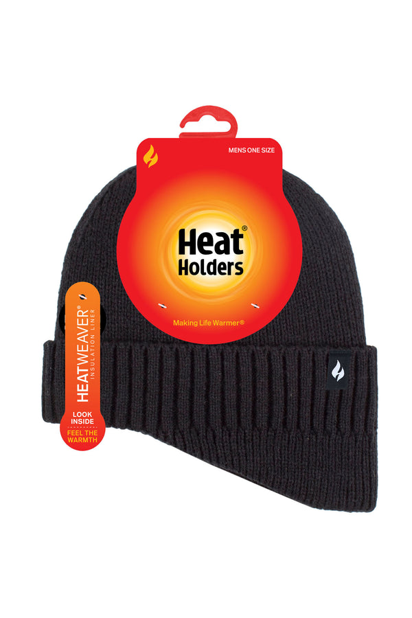 heat holders Men's Daniel Cosy Ears Hat Black