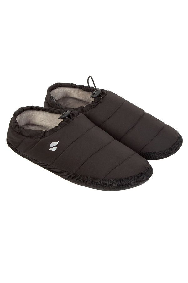 heat holders Men's Drawstring Slipper Black