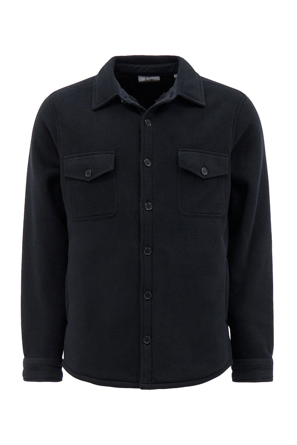 Heat Holders Men's Jax Solid Shirt Jacket Black