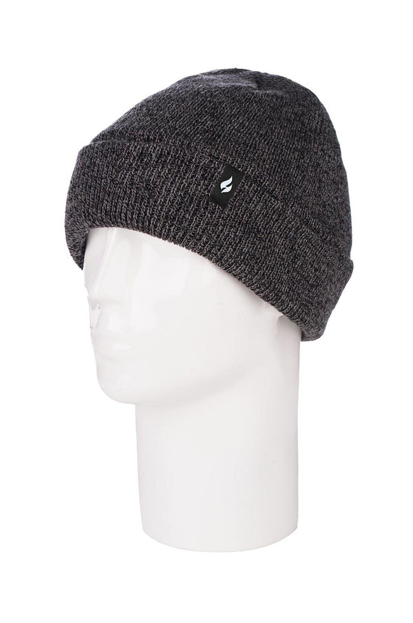 Heat Holders Men's Roll Up Hat Charcoal