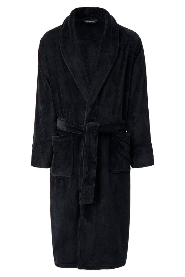 Heat Holders Men's Spa Robe Black