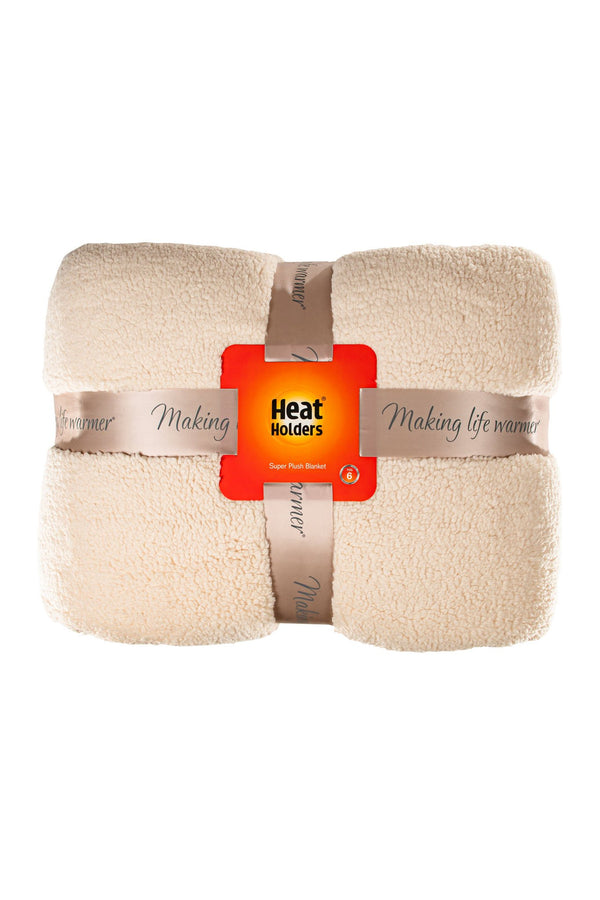 Heat Holders Super Plush Blanket - Queen Ivory