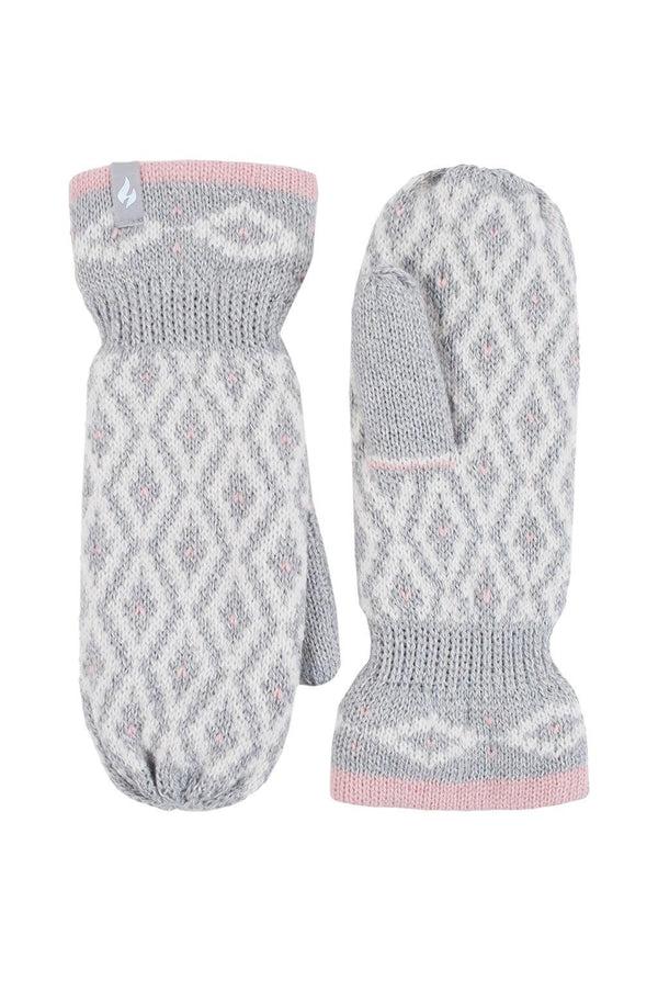 Heat Holders Women's Copenhagen Mittens Light Grey